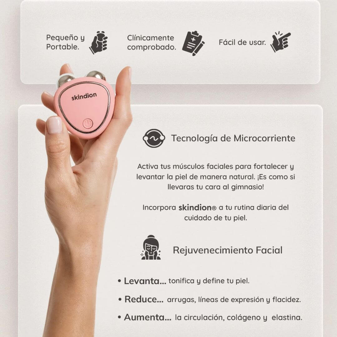 MASAJEADOR FACIAL CON MICROCORRIENTE – Rejuvenece tu Piel en 5 Minutos 💆♀️✨