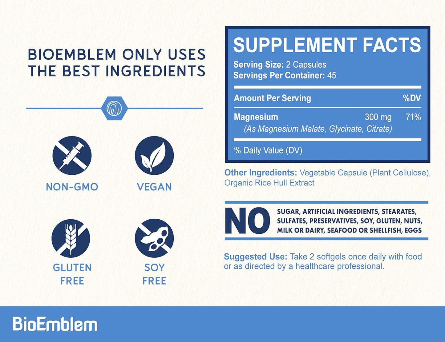 🌙✨ Magnesium Triple Complex – Duerme Mejor, Vive con Más Energía
