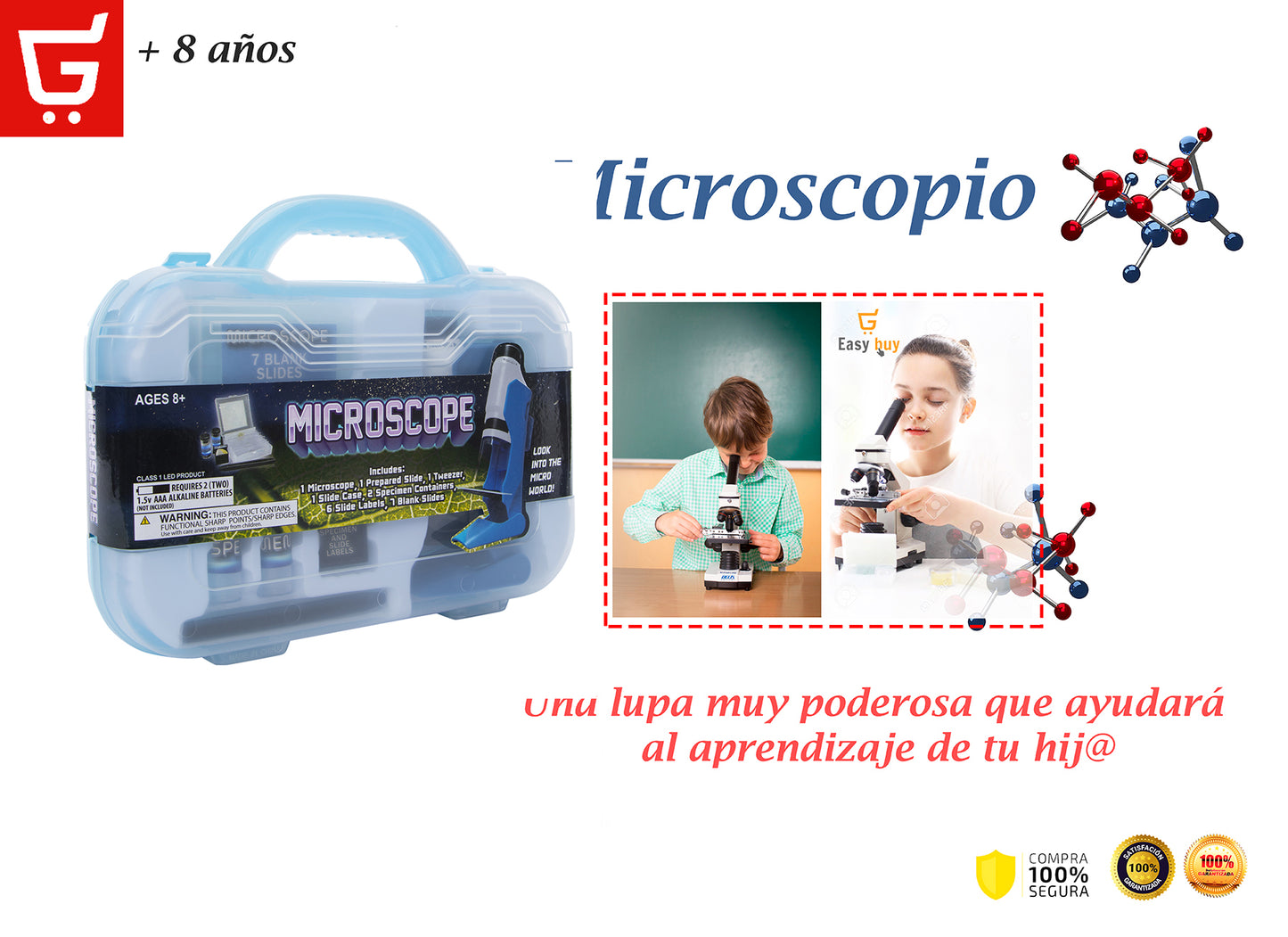 🧑🏻🔬Microscopio Telescopio Juguete Laboratorio Ciencia Niño Niña🧪
