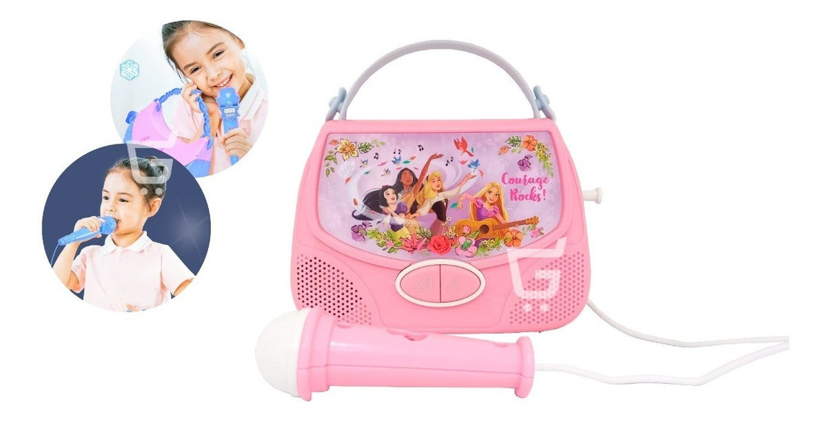 🎶Parlante Musical Mp3 Bolso Portatil Juego Para Niñas Karaoke👑