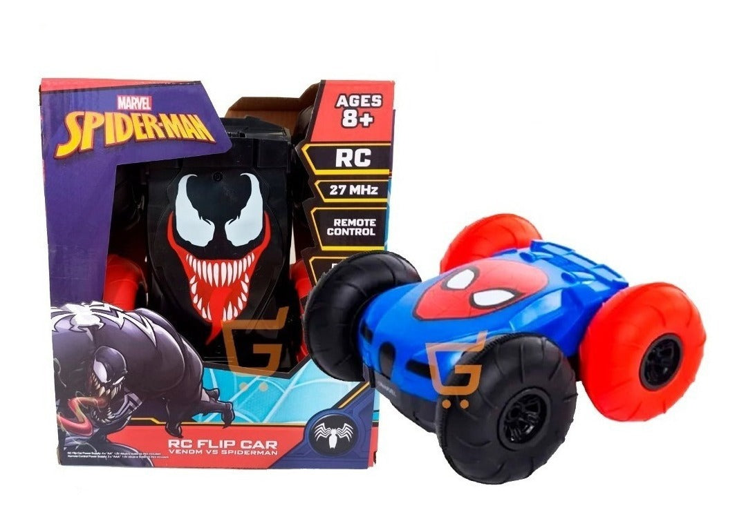 🕷️ Carro Control Remoto Venom Vs Spiderman Doble Cara🏎️