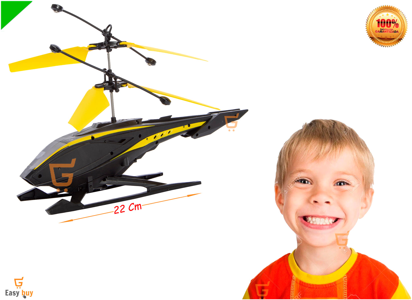 🚁 Helicóptero De Juguete Ligero For Niños Voladores En Color Negro🔥🔥