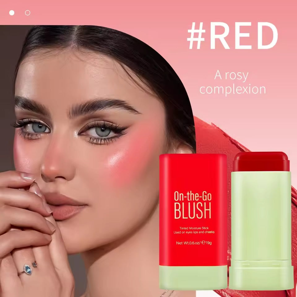 BLUSH STICK💗 Rubor 3 en 1: Color Natural en Segundos para Rostro, Labios y Contorno 💄70% DST SEGUNDA REFERENCIA👇