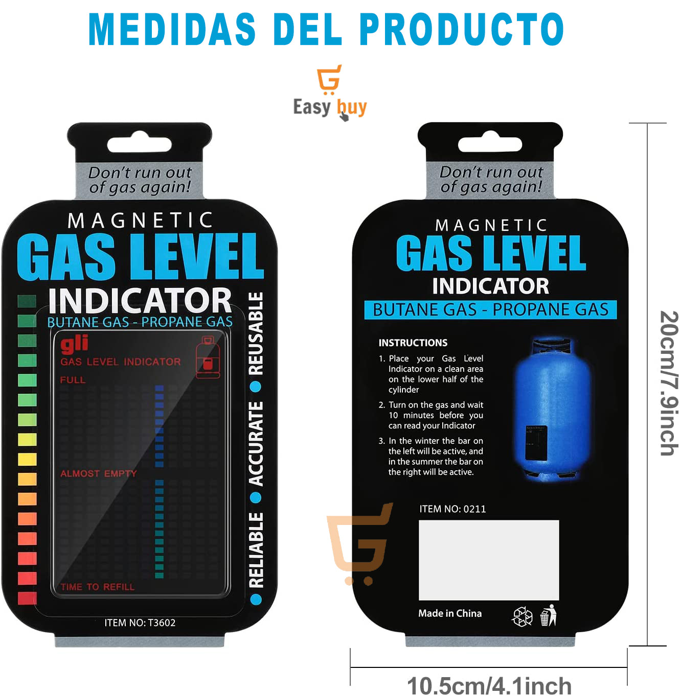 Medidor Magnético de Nivel de Cilindro – Controla Tu Gas Fácilmente y Evita Sorpresas