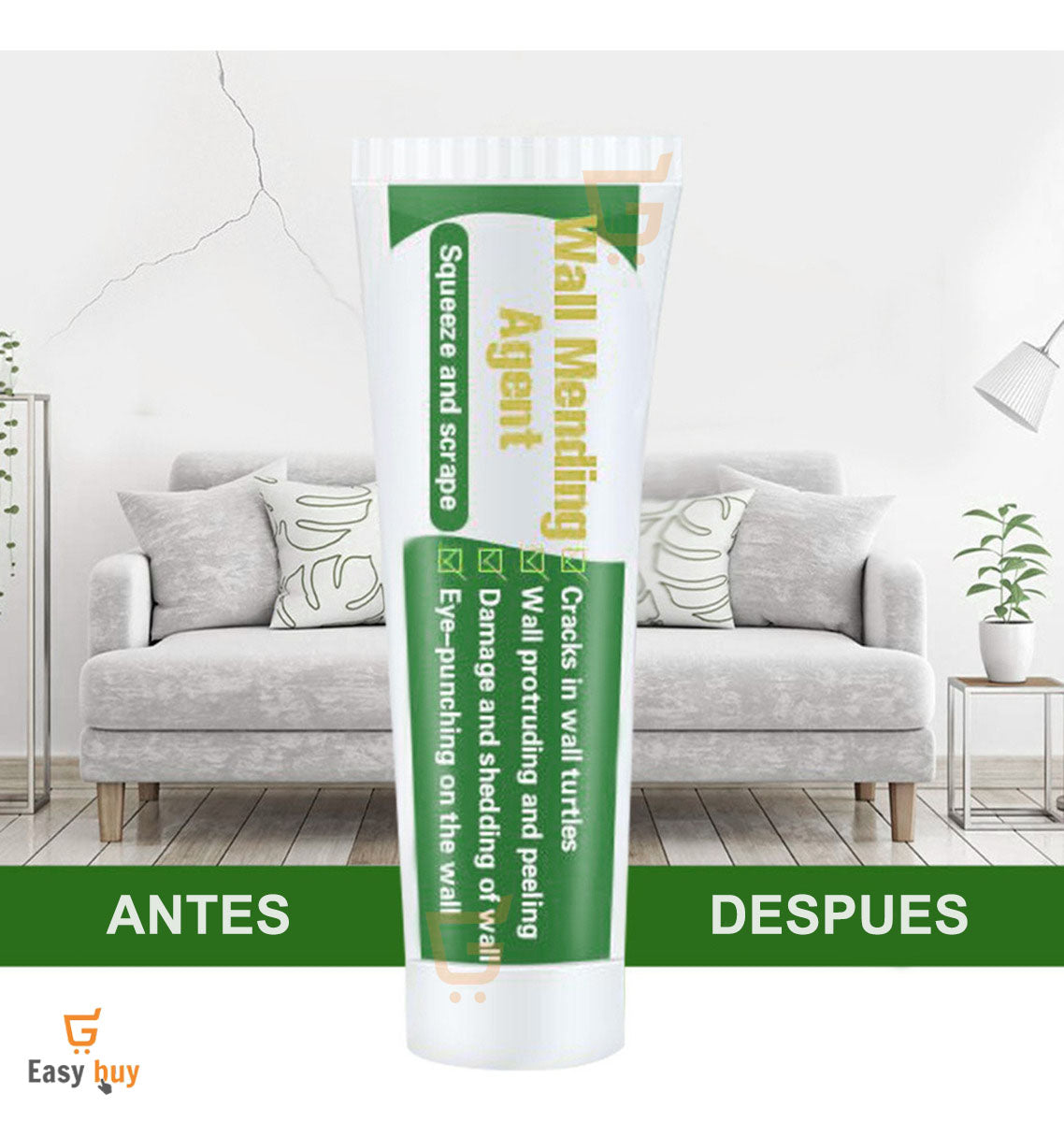 PASTA RESANADORA - REPARA RAYONES, AGUJEROS, GRIETAS, ETC. 🏠🪄 ¡Efecto instantáneo! PAGA 1️⃣ LLEVA 2️⃣