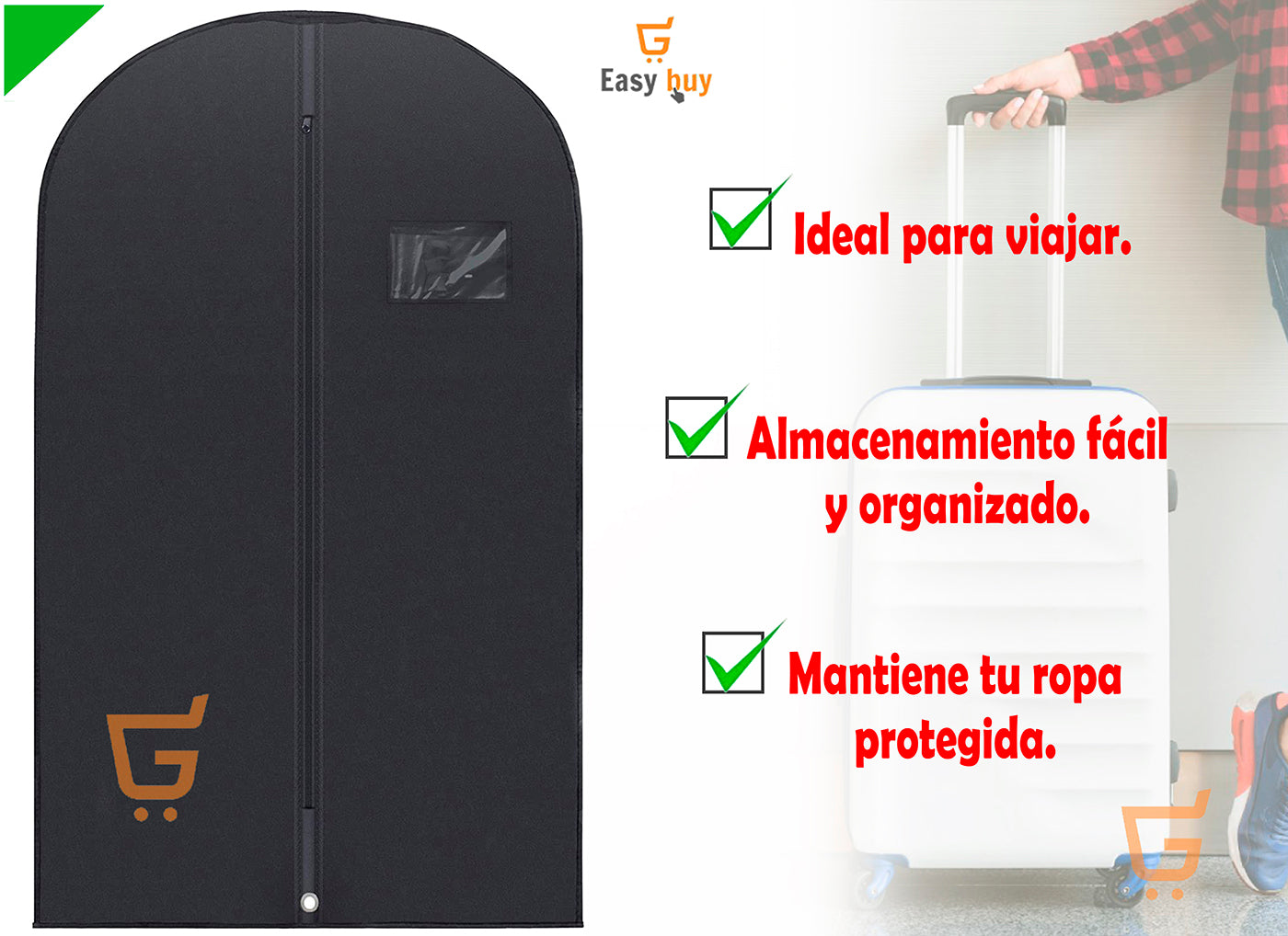 Protege tu Ropa en Cualquier Circunstancia – Cubre Trajes Impermeable con Protección UV. ¡Envío Gratis!