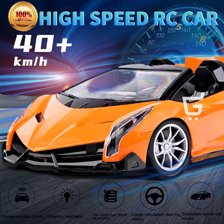 🏎️LAMBORGHINI A CONTROL REMOTO ESCALA 1:16 CON LUCES LED ✨ – Velocidad y Realismo en Cada Carrera