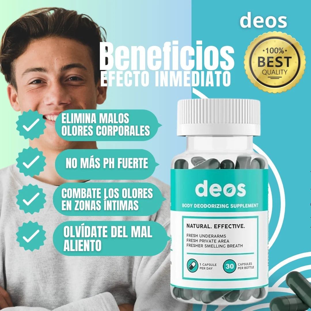 🌿 Deos™ – Control Interno de Olores Corporales 70% DST Segunda Unidad👇👀