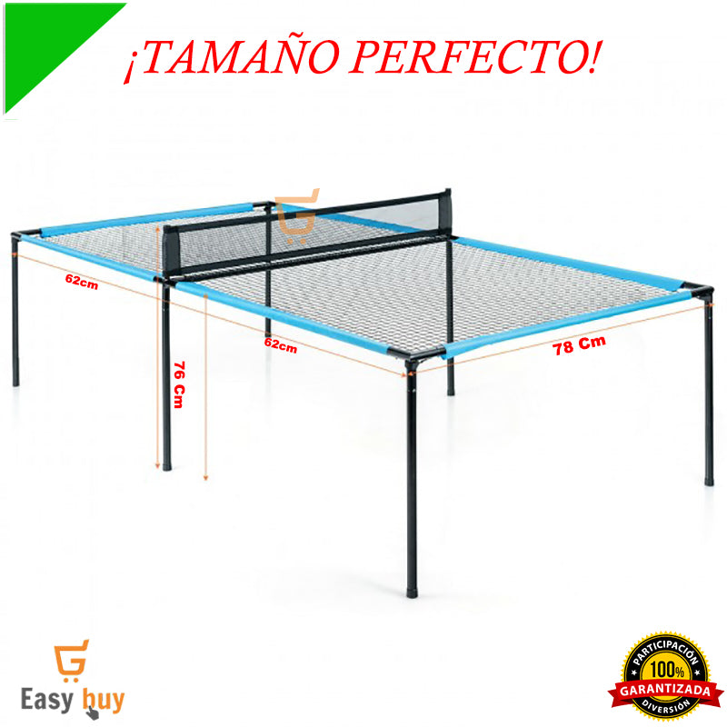 🏓 Mesa De Juegos Beer Pong Portable 2 En 1 Facil De Instalar🤪 
