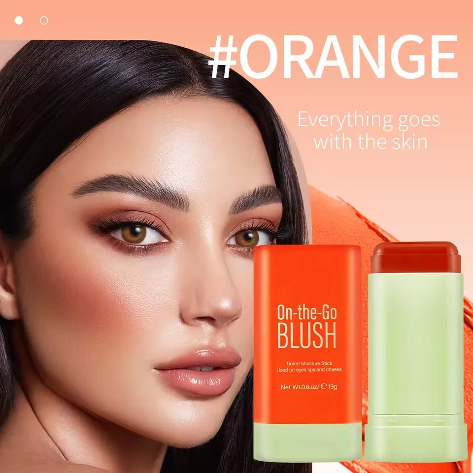 BLUSH STICK💗 Rubor 3 en 1: Color Natural en Segundos para Rostro, Labios y Contorno 💄70% DST SEGUNDA REFERENCIA👇