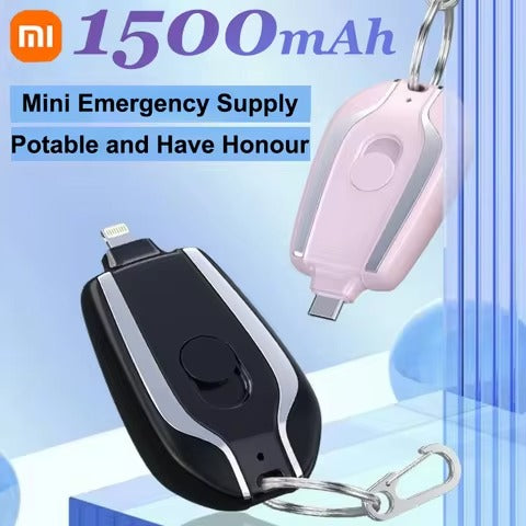 🔋 Mini Power Bank Llavero – Carga de Emergencia Siempre Contigo