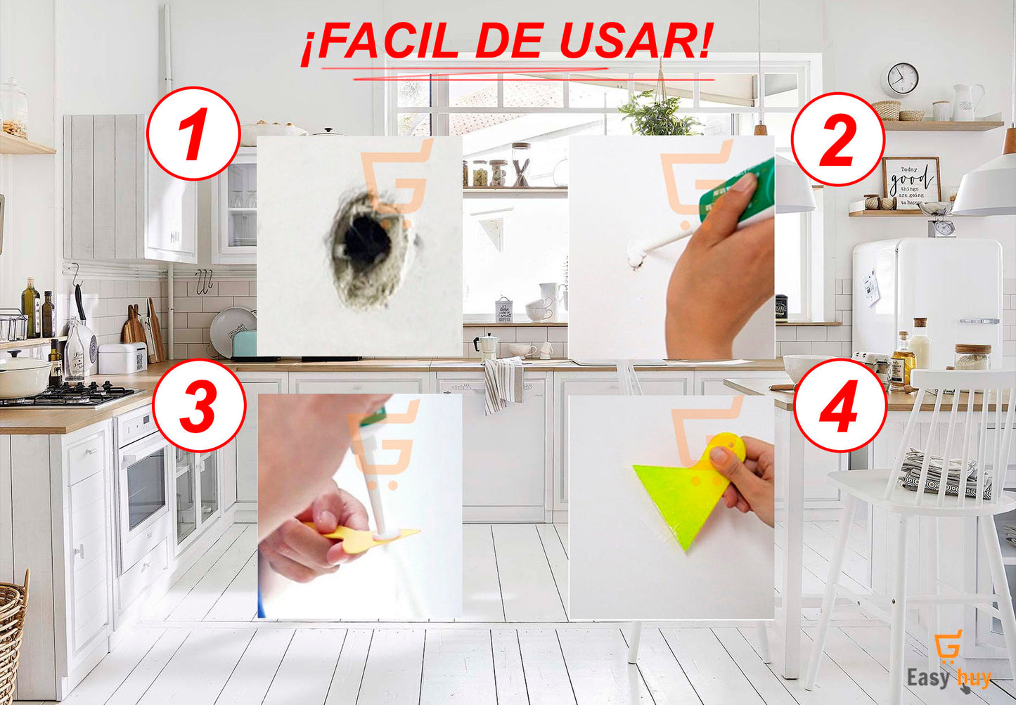 PASTA RESANADORA - REPARA RAYONES, AGUJEROS, GRIETAS, ETC. 🏠🪄 ¡Efecto instantáneo! PAGA 1️⃣ LLEVA 2️⃣